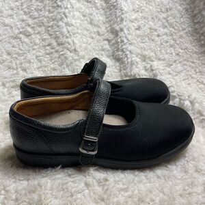Dr Comfort Merry-Jane Diabetic black leather /Lycra dress shoesVelcro st…